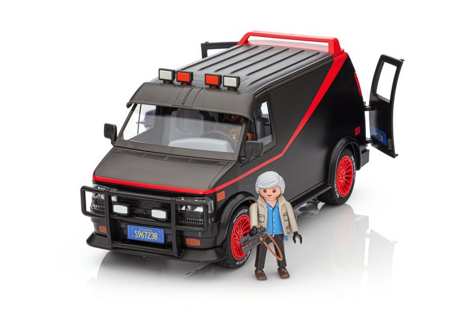luxury! Playmobil "hard cabinet grey inside the van mechanical red" 