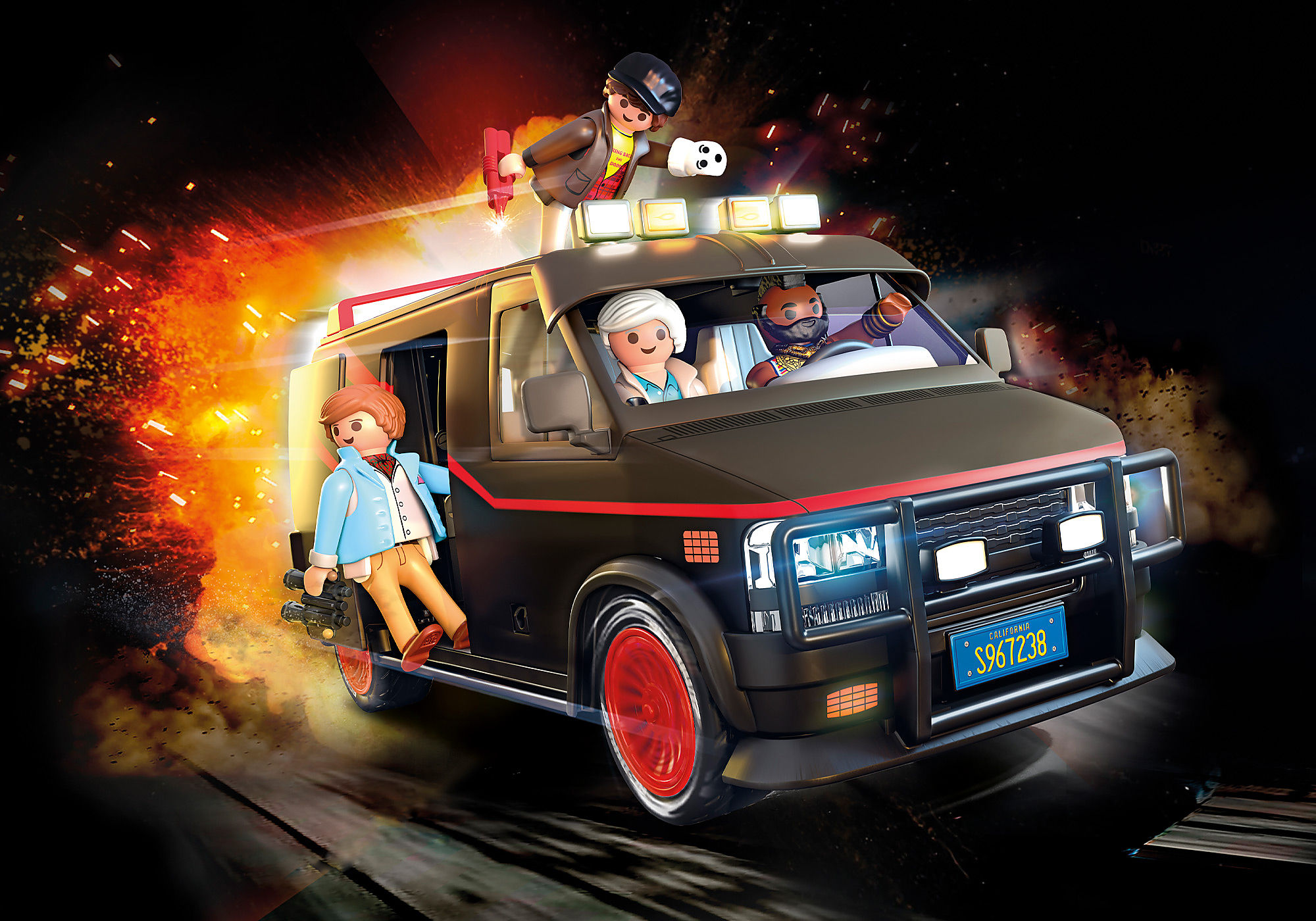 PLAYMOBIL Movie Cars Le Fourgon de l'Agence tous risques - 70750