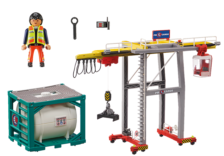 70770 Cargo Crane with Container detail image 3