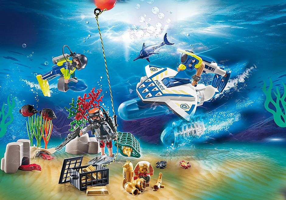 70776 Advent Calendar - Bathing Fun Police Diving Mission detail image 3