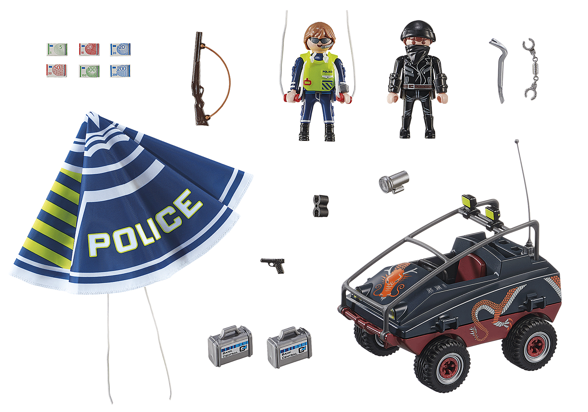 70781 Police Parachute with Amphibious Vehicle zoom image3