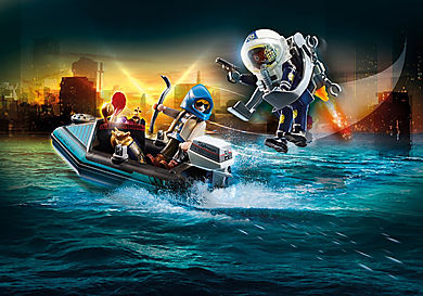 70782 Police Jet Pack with Boat