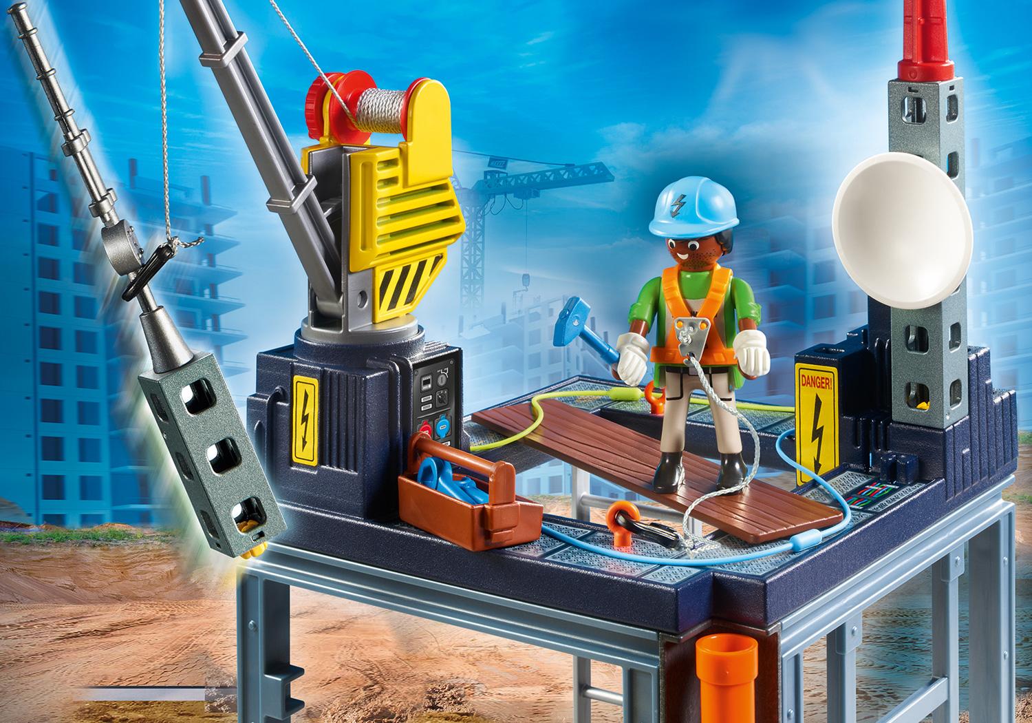 Starter Pack Εργοτάξιο με ανυψωτικό - 70816 | PLAYMOBIL®