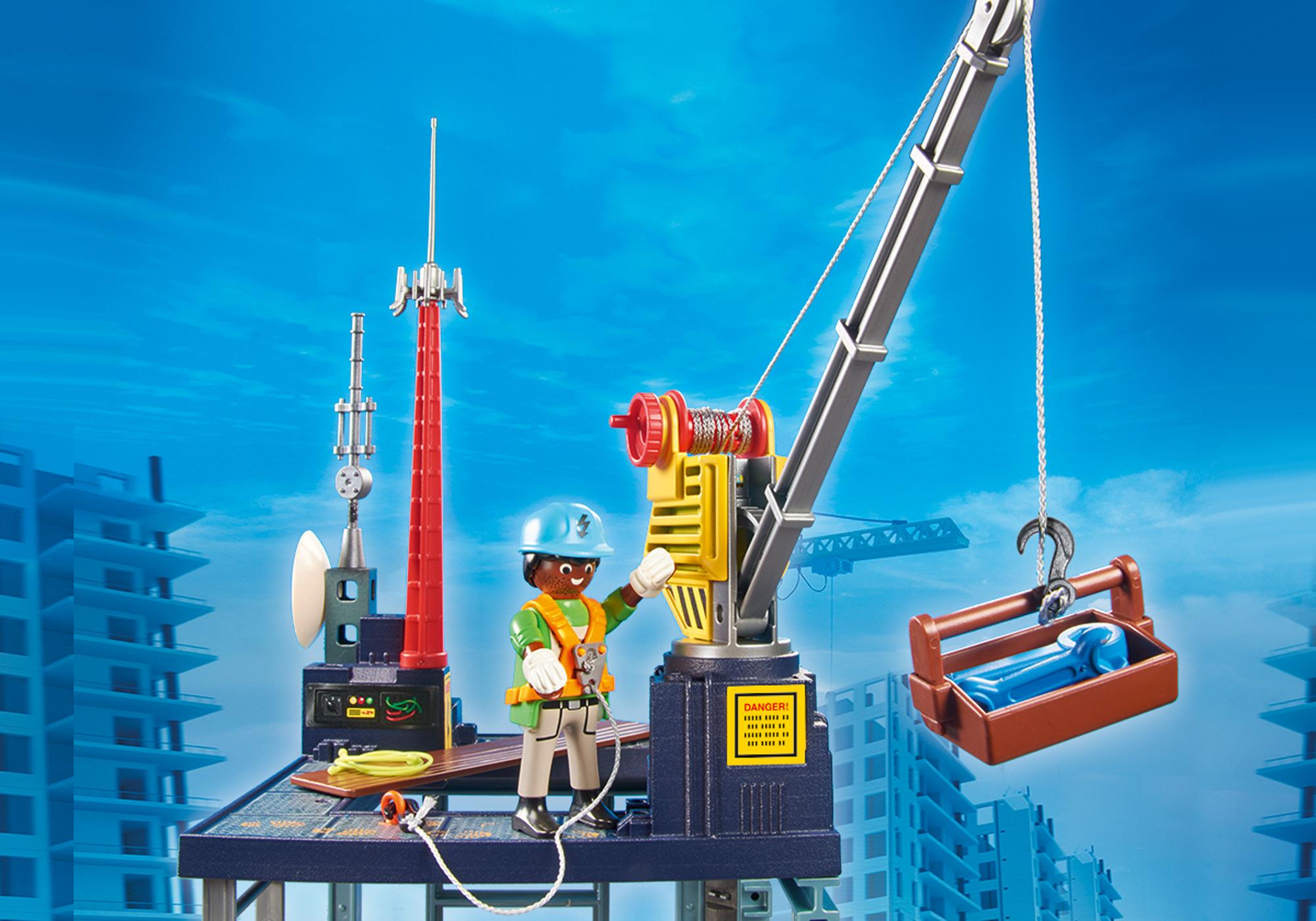 Starter Pack Εργοτάξιο με ανυψωτικό - 70816 | PLAYMOBIL®