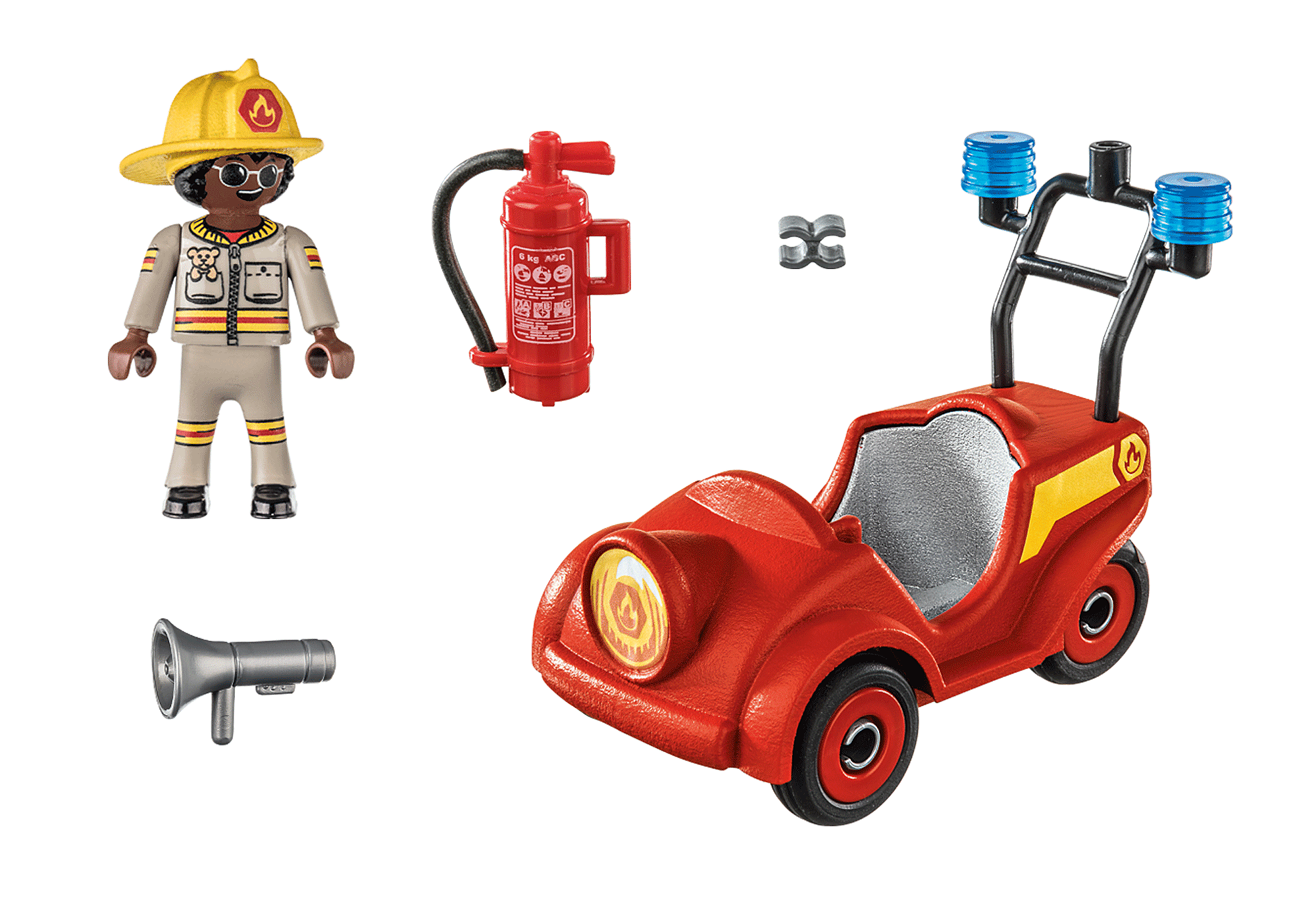 Playmobil Duck On Call 70828 pas cher, Voiturette de pompier