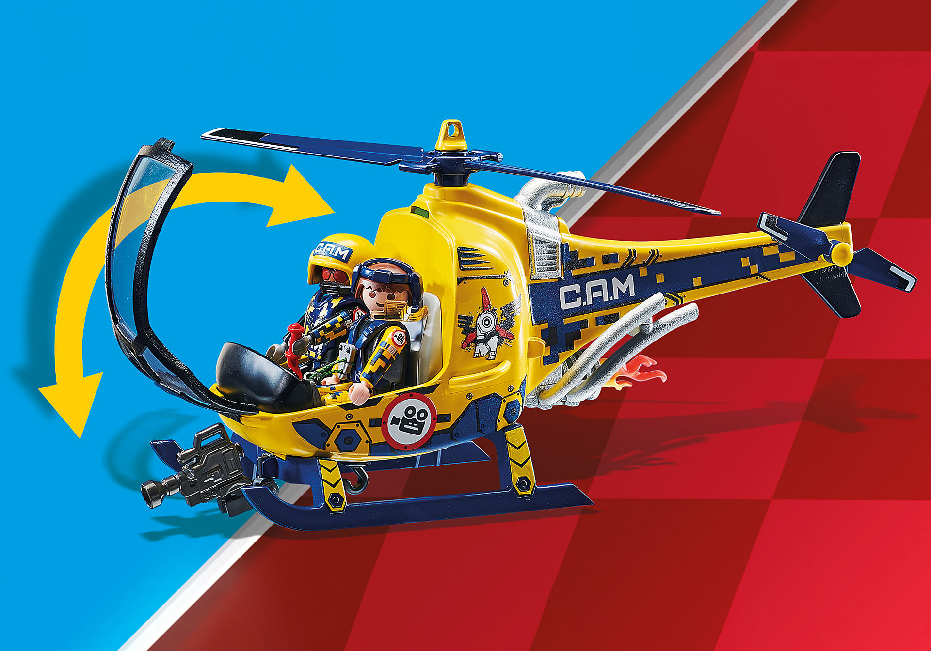 70833 Air Stuntshow Hélicoptère et équipe de tournage zoom image4