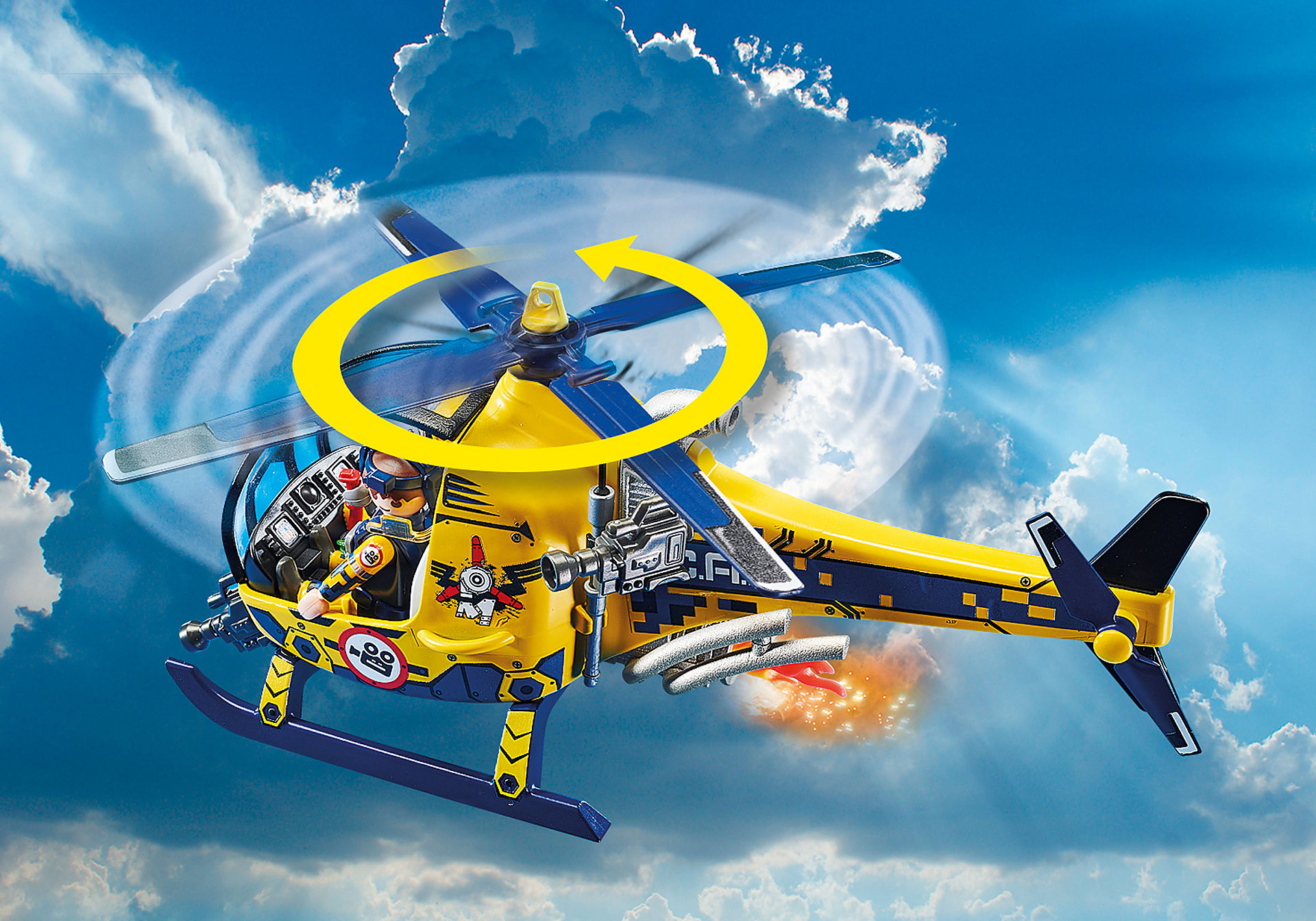 70833 Air Stunt Show Elicottero con troupe per le riprese zoom image6