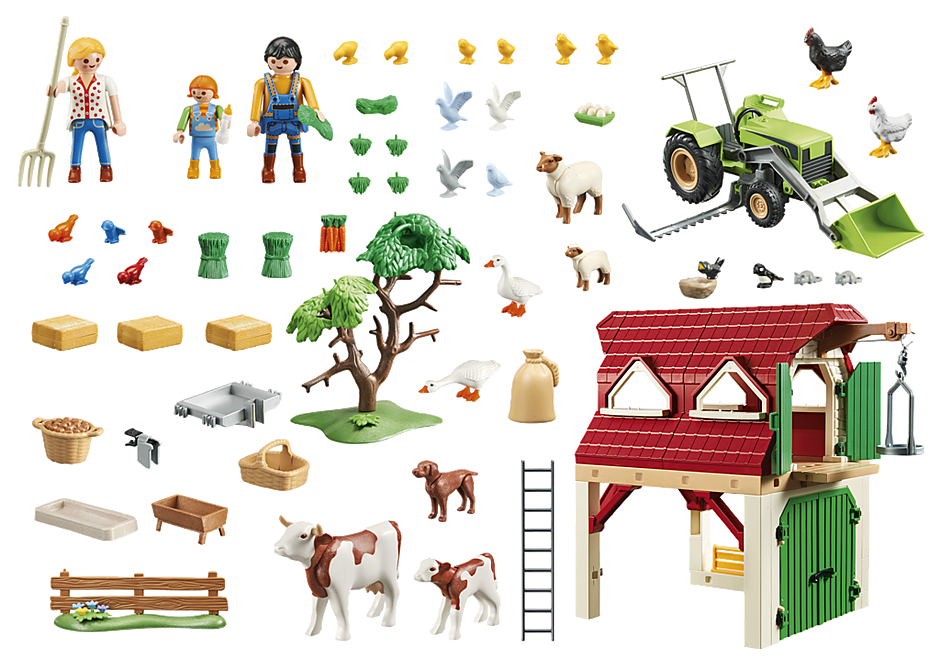 70887 Φάρμα με ζώα και τρακτέρ detail image 4