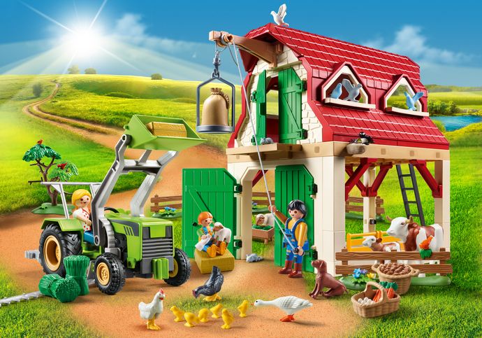 Playmobil Country 9315 Farmset mit Silo Bauernhof 