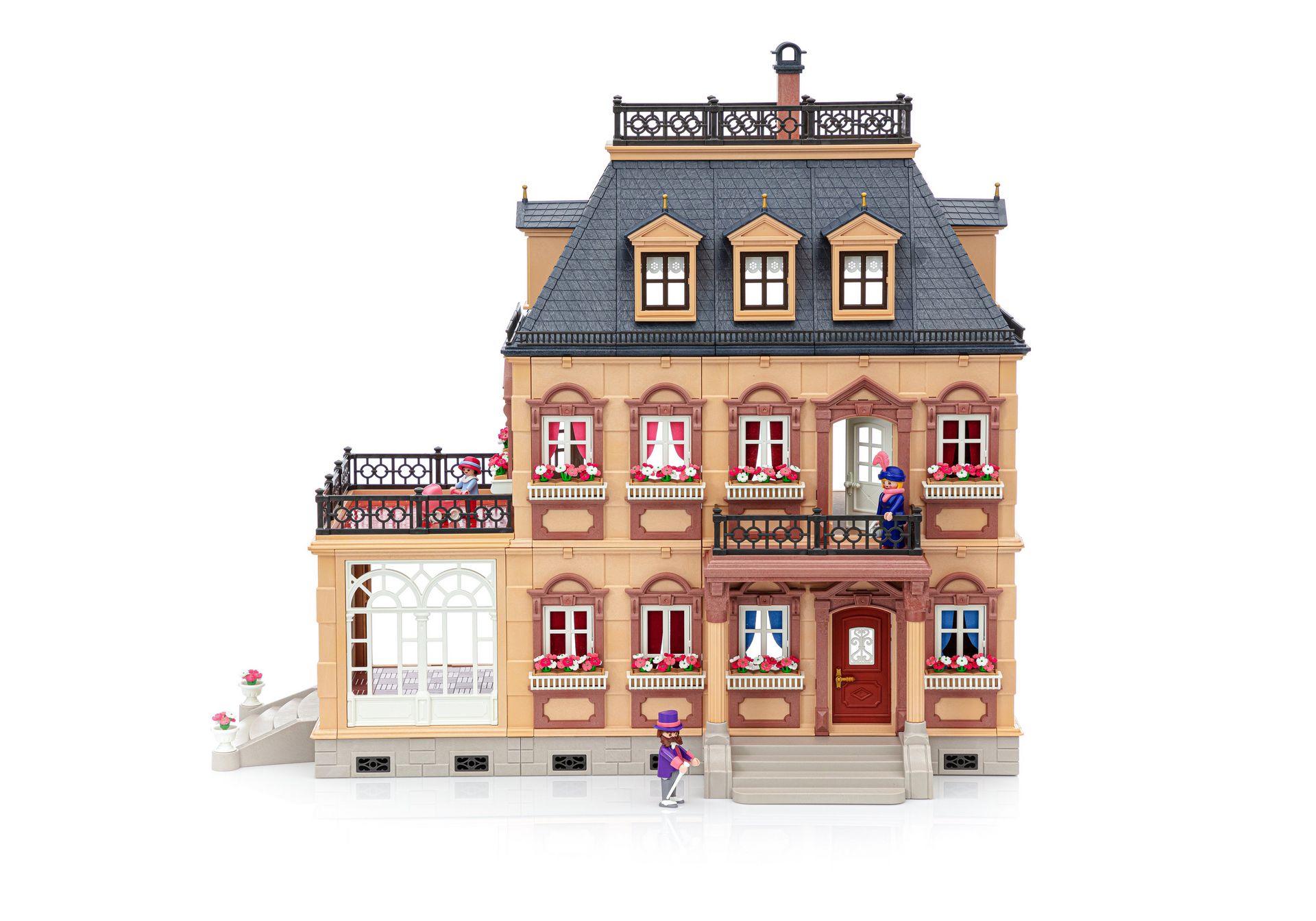 Rosa Serie Playmobil Dame mit Handtasche zum Puppenhaus 