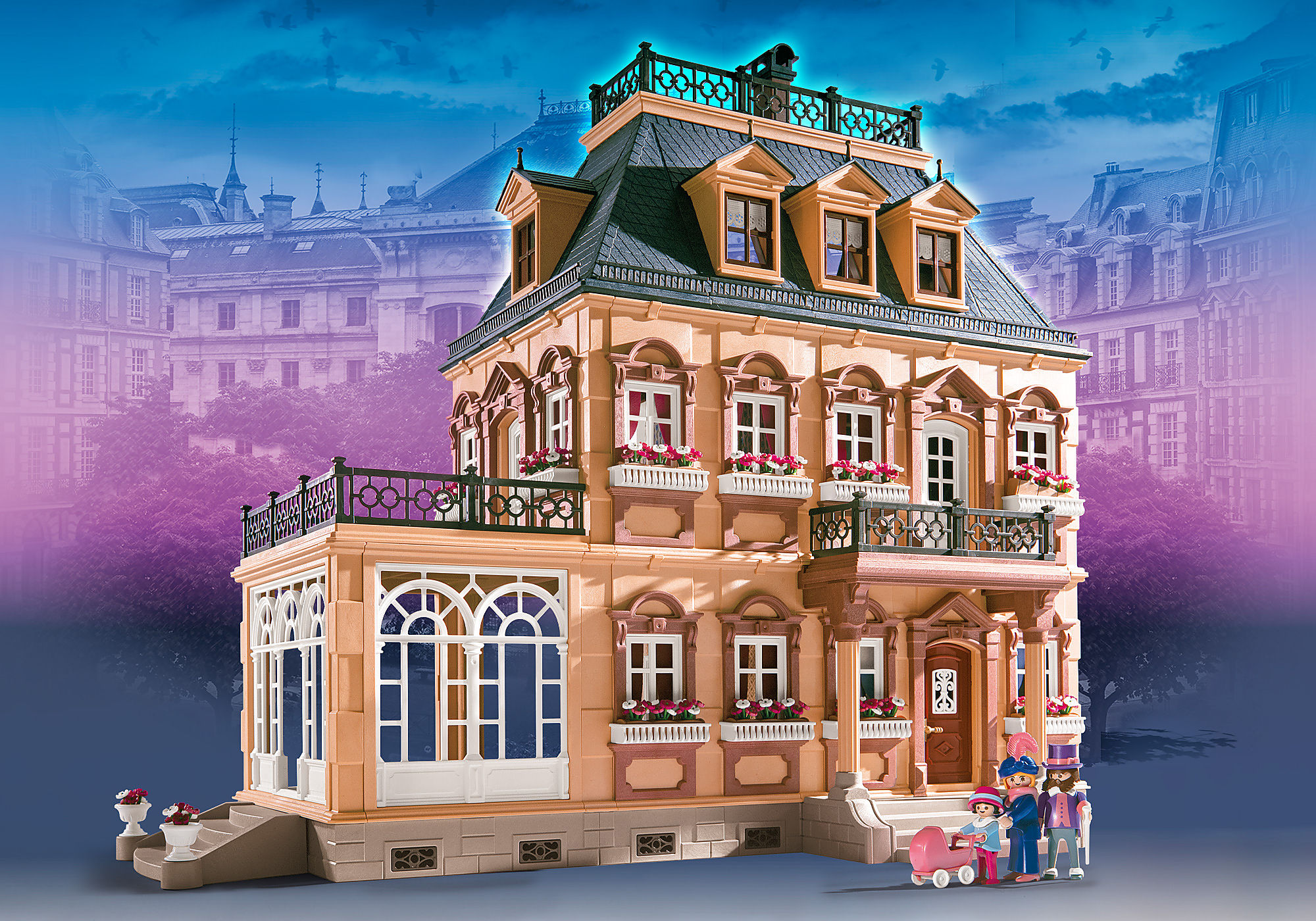globaal Hertogin krom Large Victorian Dollhouse - 70890 | PLAYMOBIL®