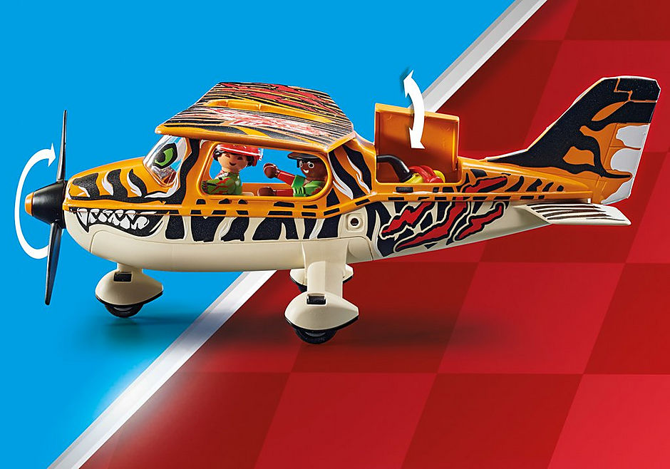 70902 Air Stunt Show Tiger Propeller Plane detail image 4