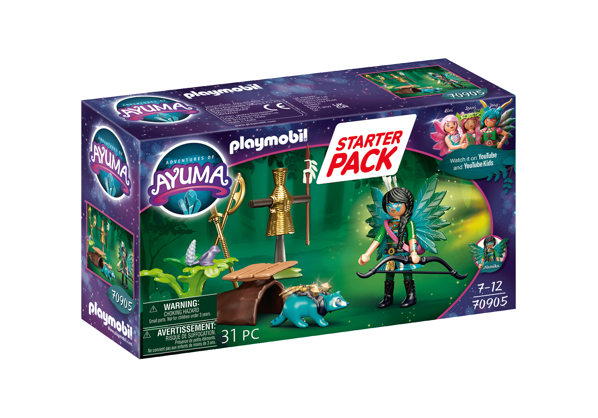 Starter Pack Knight Fairy with raccoon - 70905 | PLAYMOBIL®