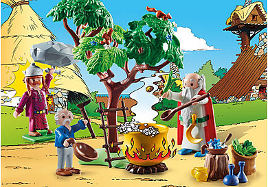 70933 Asterix: Getafix com o caldeirão da Poção Mágica