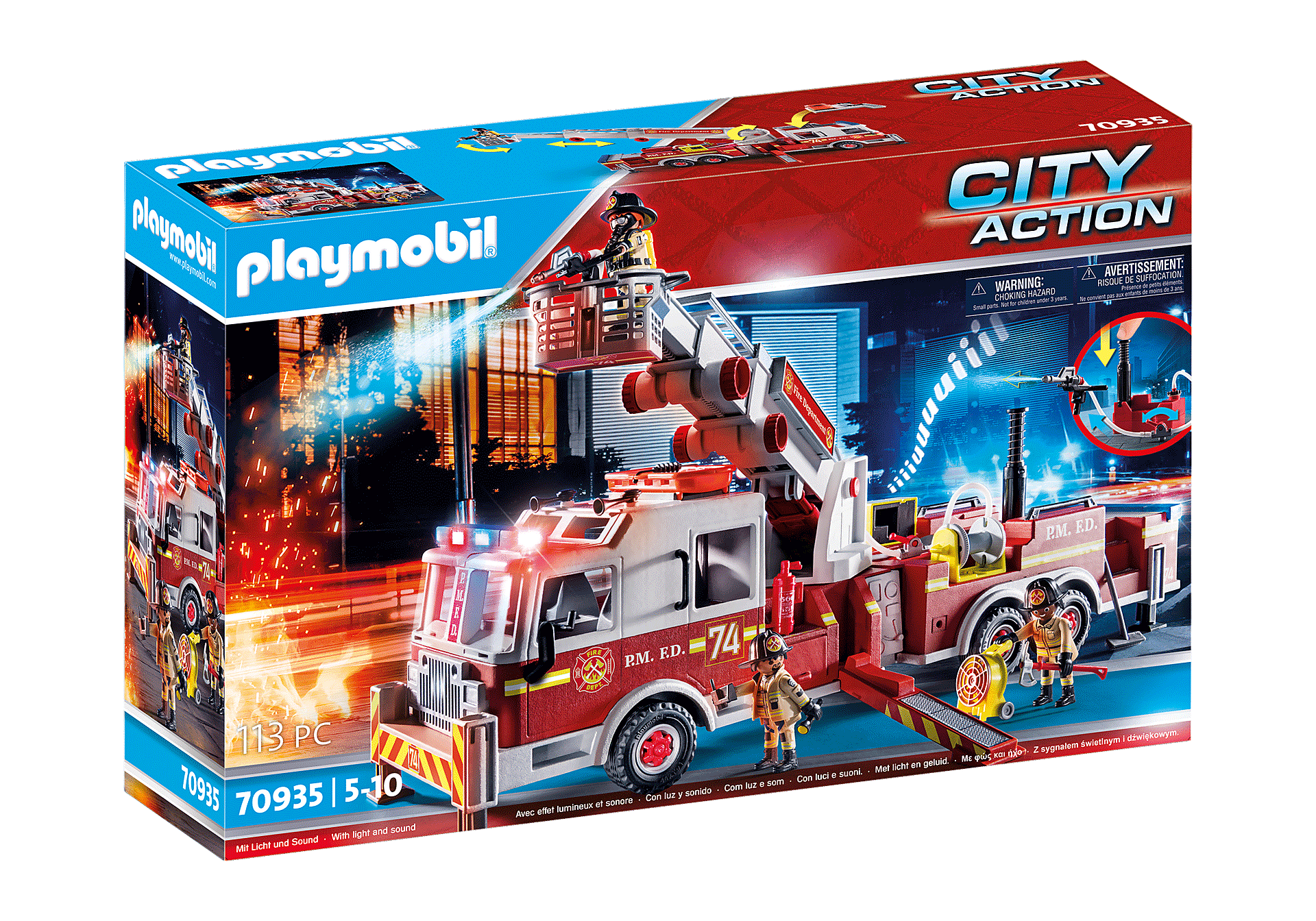 70935 Rescue Vehicles: Fire Engine with Tower Ladder zoom image2