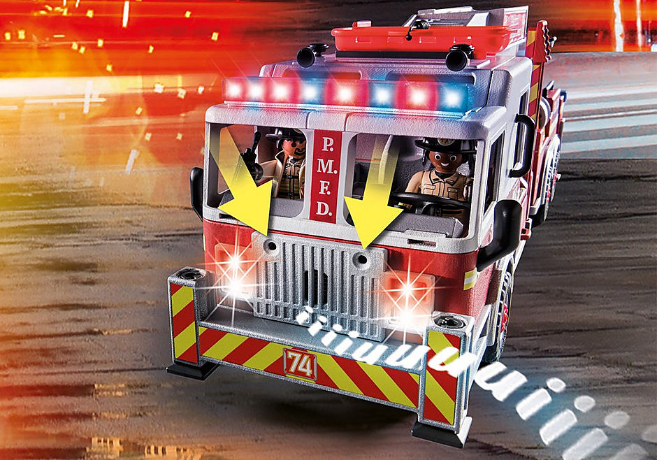 70935 Rescue Vehicles: Fire Engine with Tower Ladder detail image 6