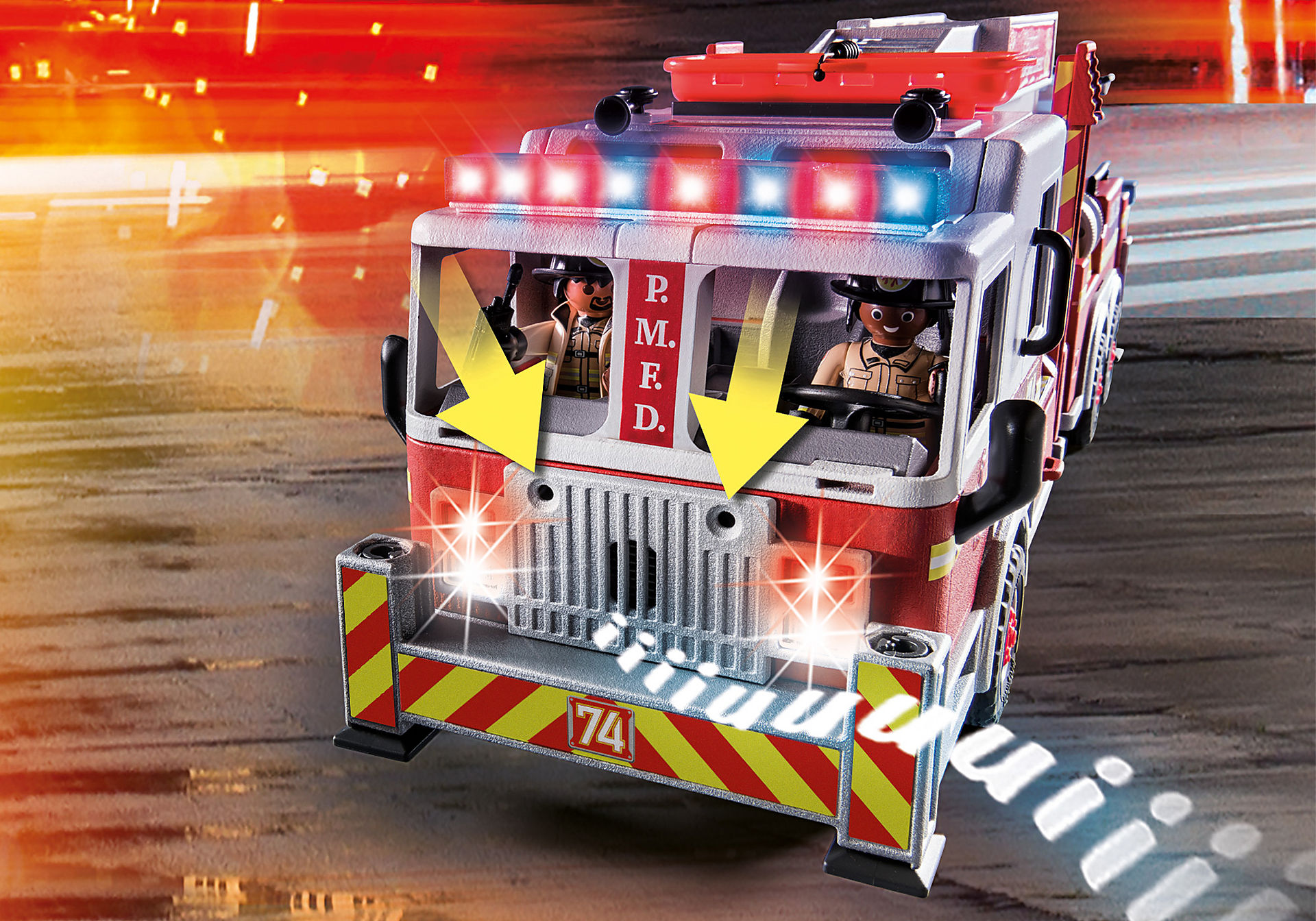 70935 Rescue Vehicles: Fire Engine with Tower Ladder zoom image6
