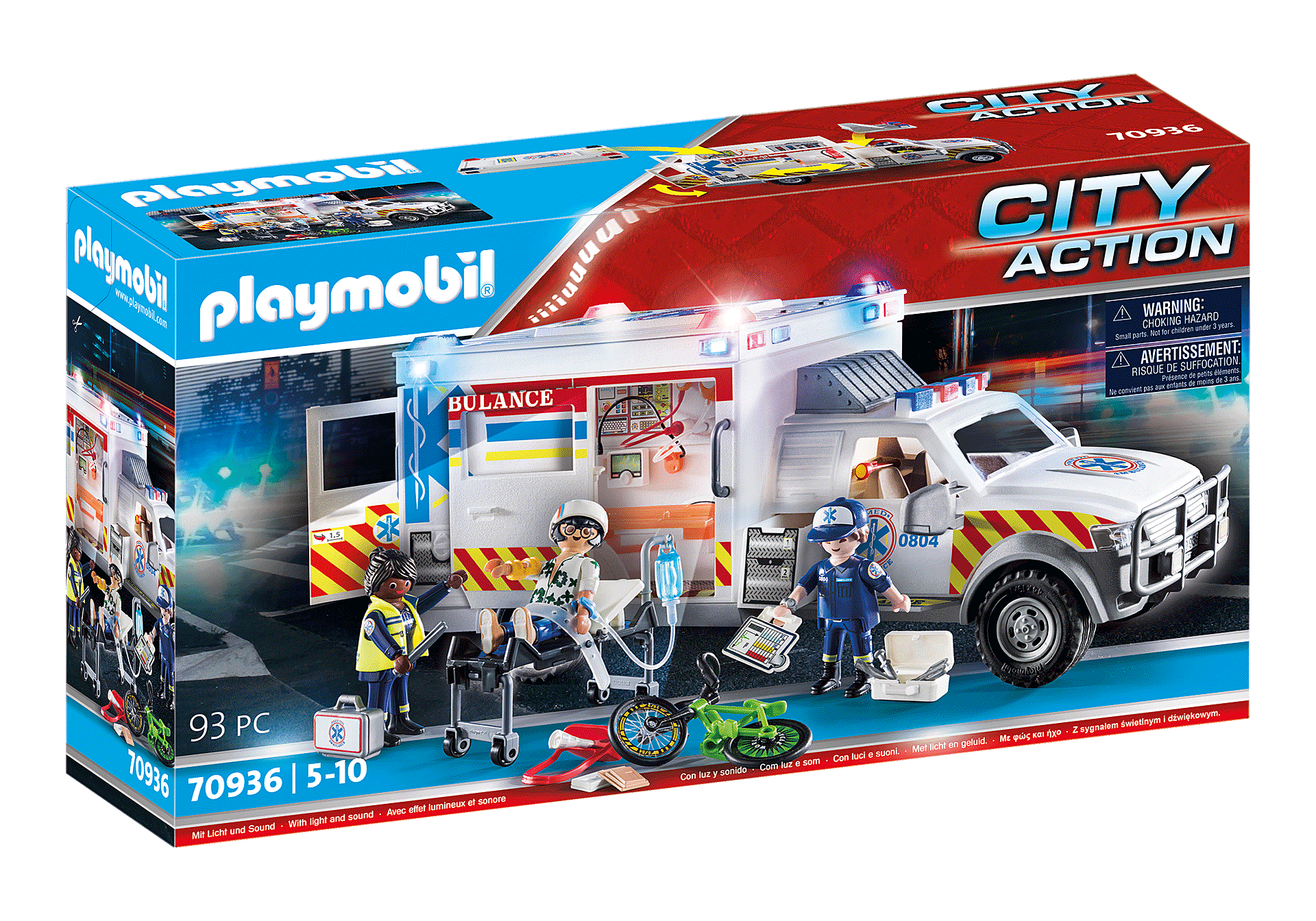 70936 Rescue Vehicles: Ambulance with Lights and Sound zoom image2