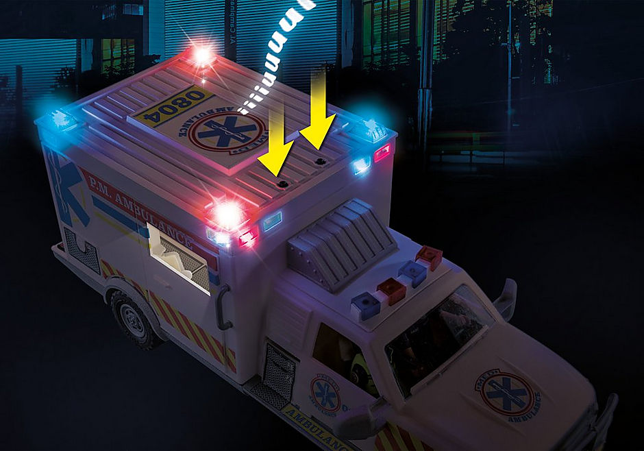 70936 Ambulance avec secouristes et blessé  detail image 4
