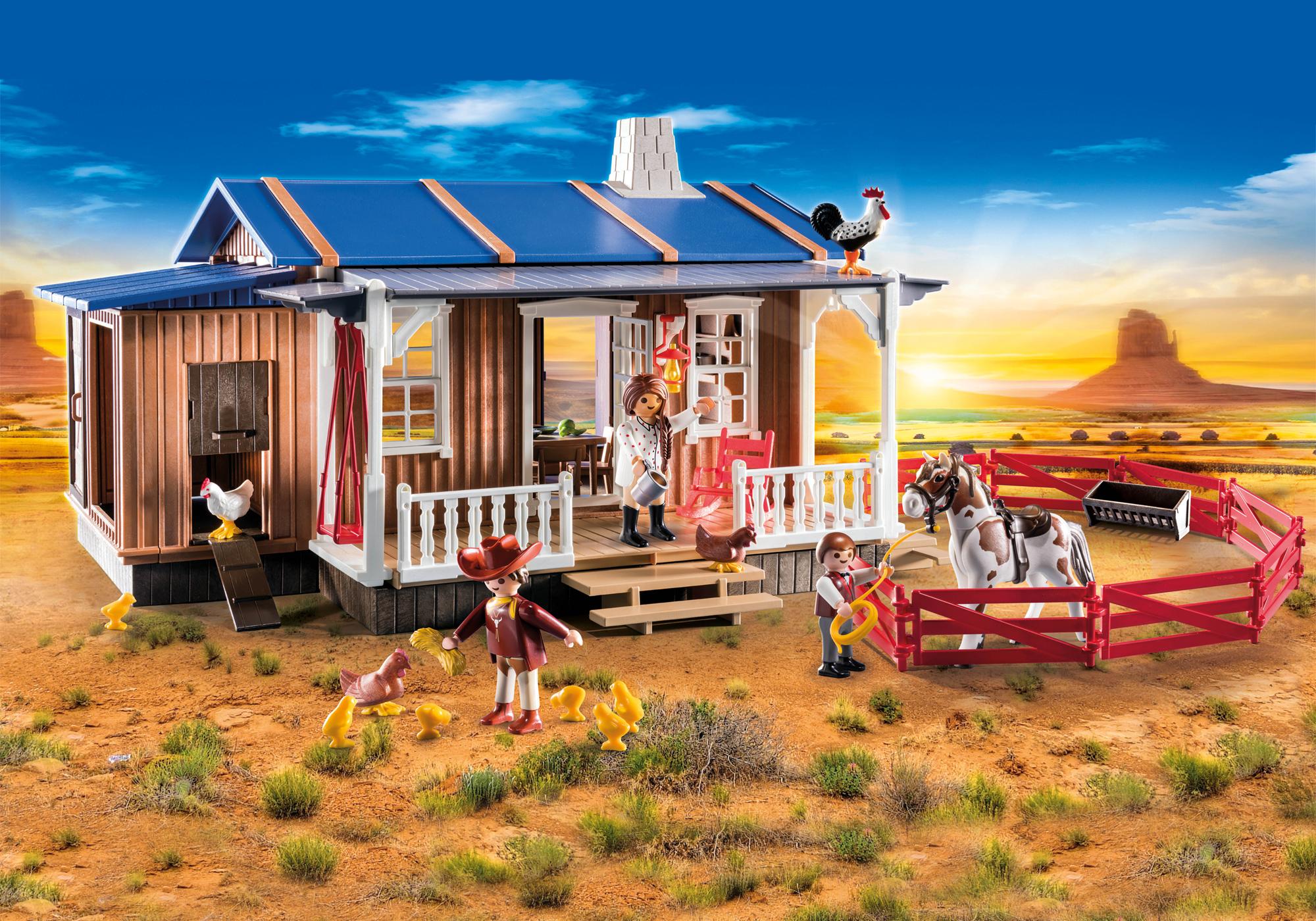 playmobil cowboy ranch