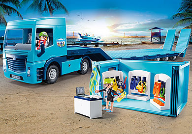 70959 PLAYMOBIL-FunPark Tieflader mit Container