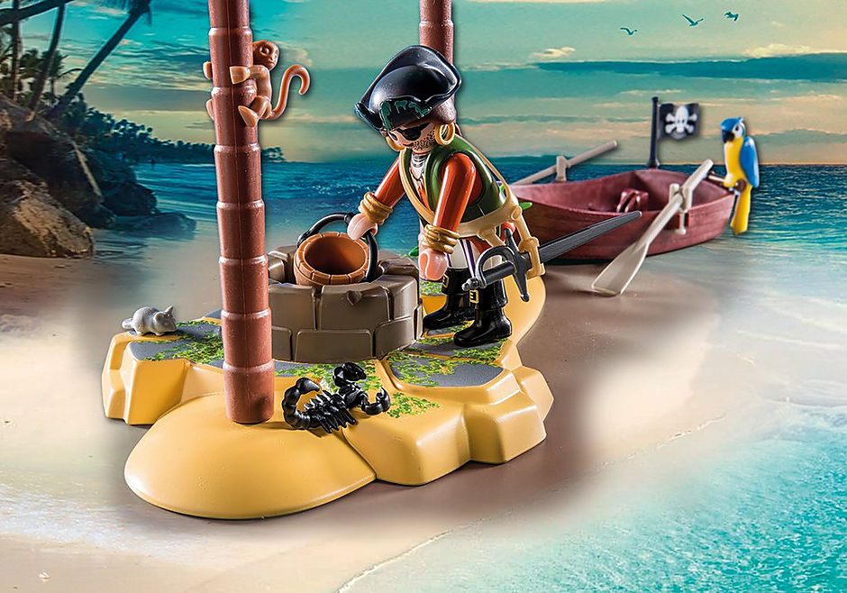 70962 Pirate Treasure Island with Rowboat detail image 5
