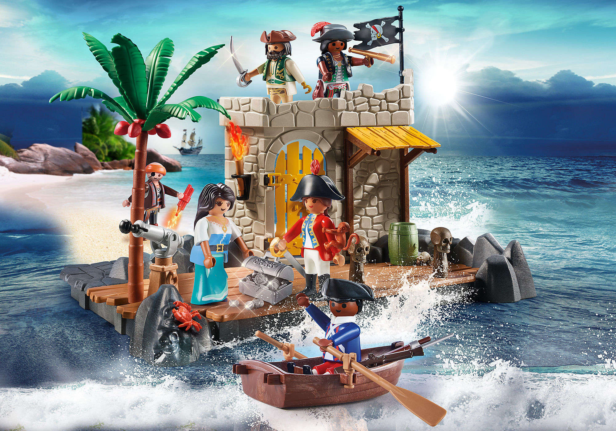 Playmobil 70979 My Figures: Ilôt des Pirates - Figures - Crée Ton