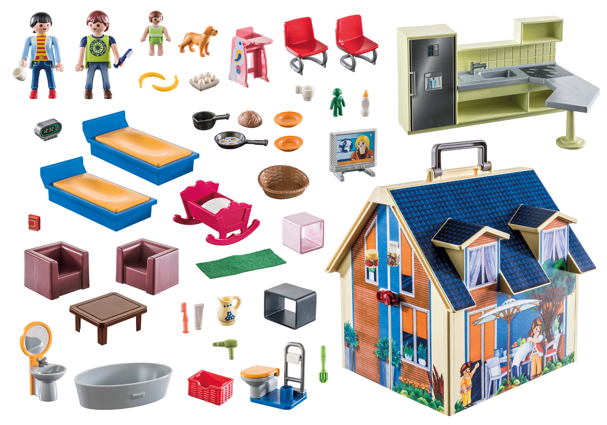 playmobil carry along house