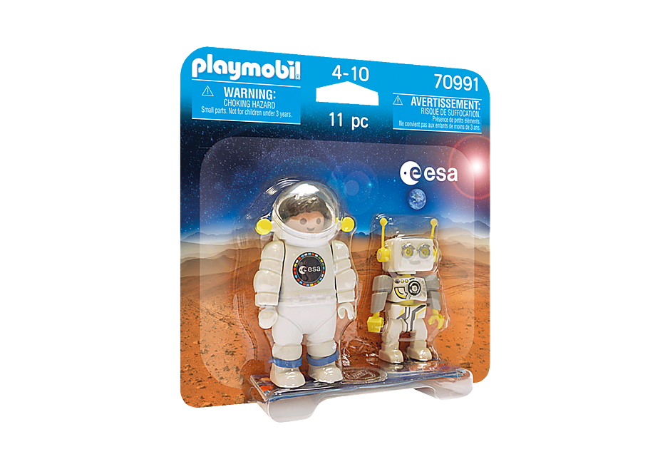 70991 PLAYMOBIL Duo Astronaute ESA et ROBert detail image 2