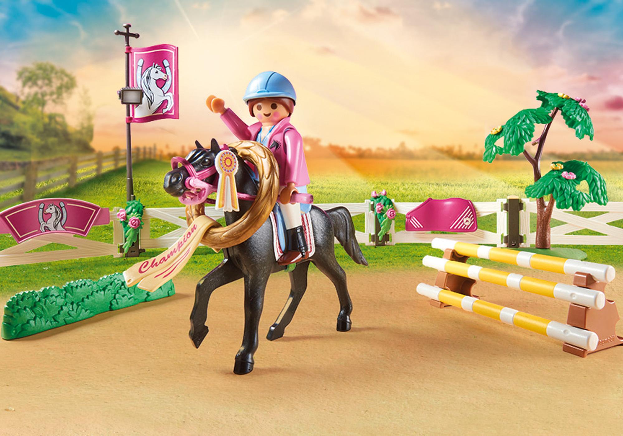 English Country Horse Ride Miniature  Dollhouse Picture