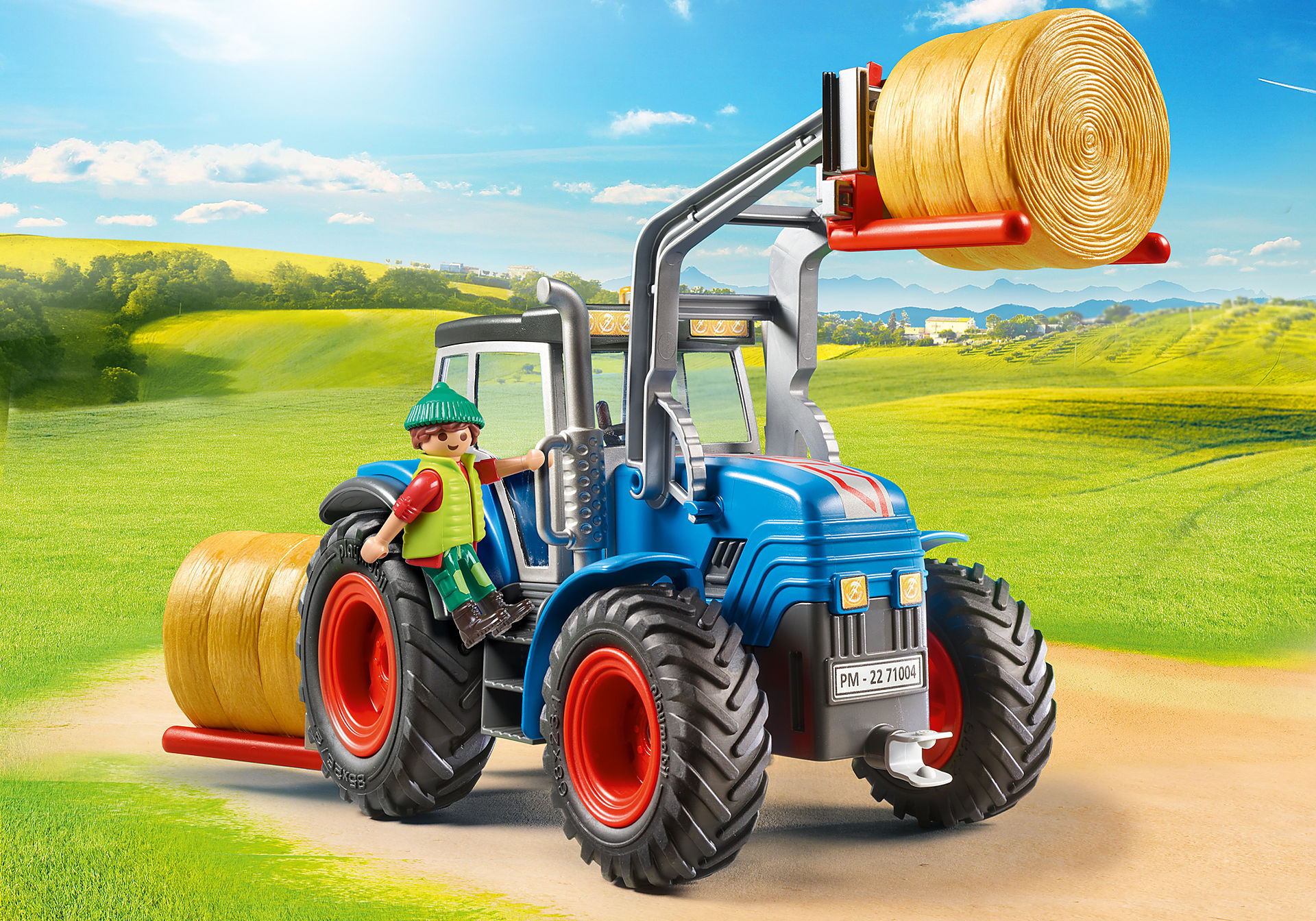 71004 Iso traktori tarvikkeineen zoom image1