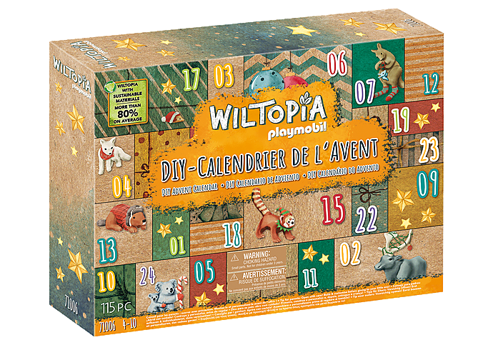 71006 Wiltopia - Calendrier de l'Avent : Tour du monde des animaux DIY