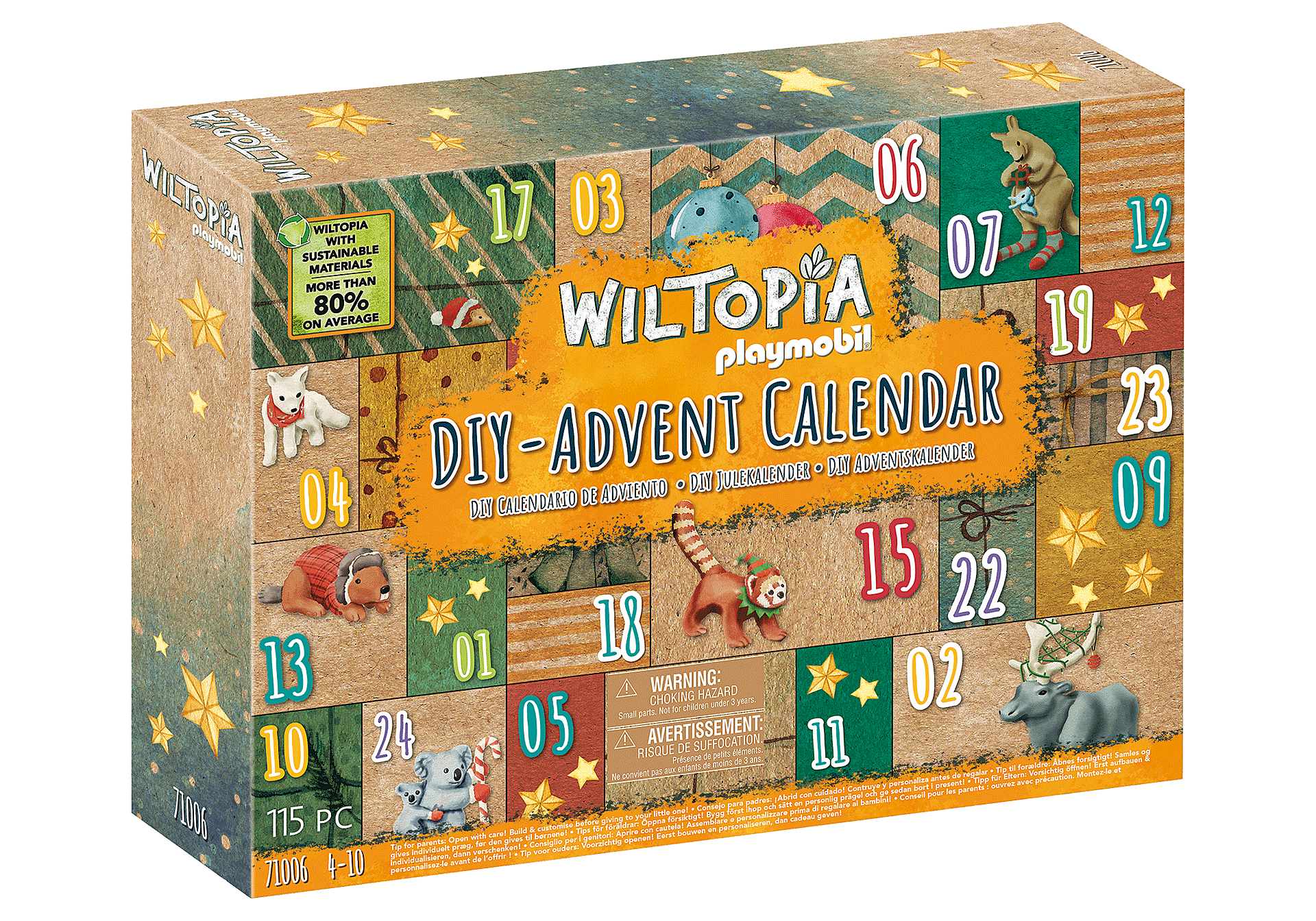 71006 Wiltopia - DIY Advent Calendar: Animal Trip around the World zoom image1