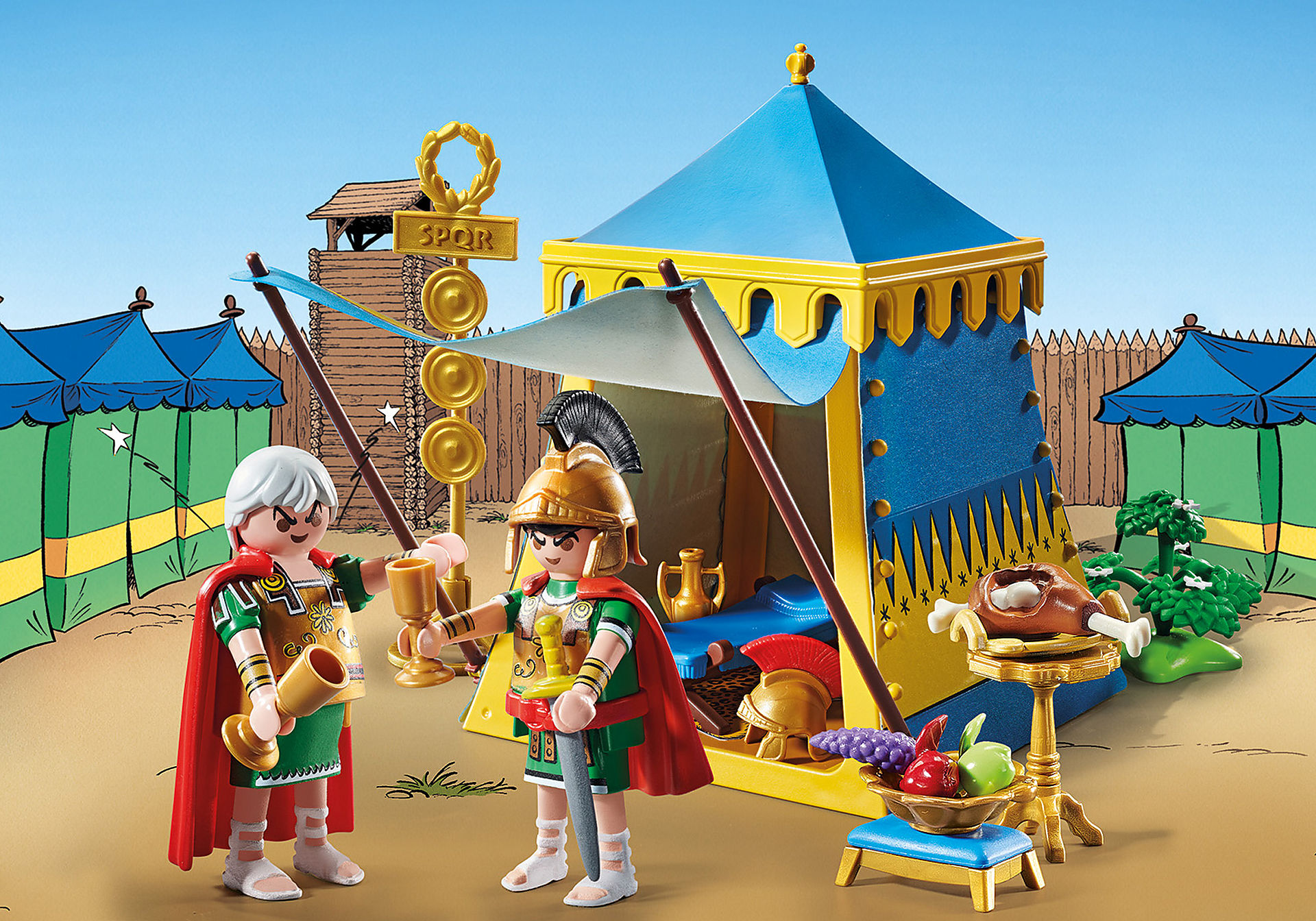 71015 Asterix: Leader's tent with Generals* zoom image1
