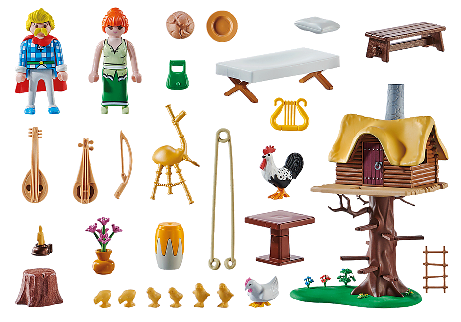 71016 Asterix: Kakofonix med träkoja detail image 3