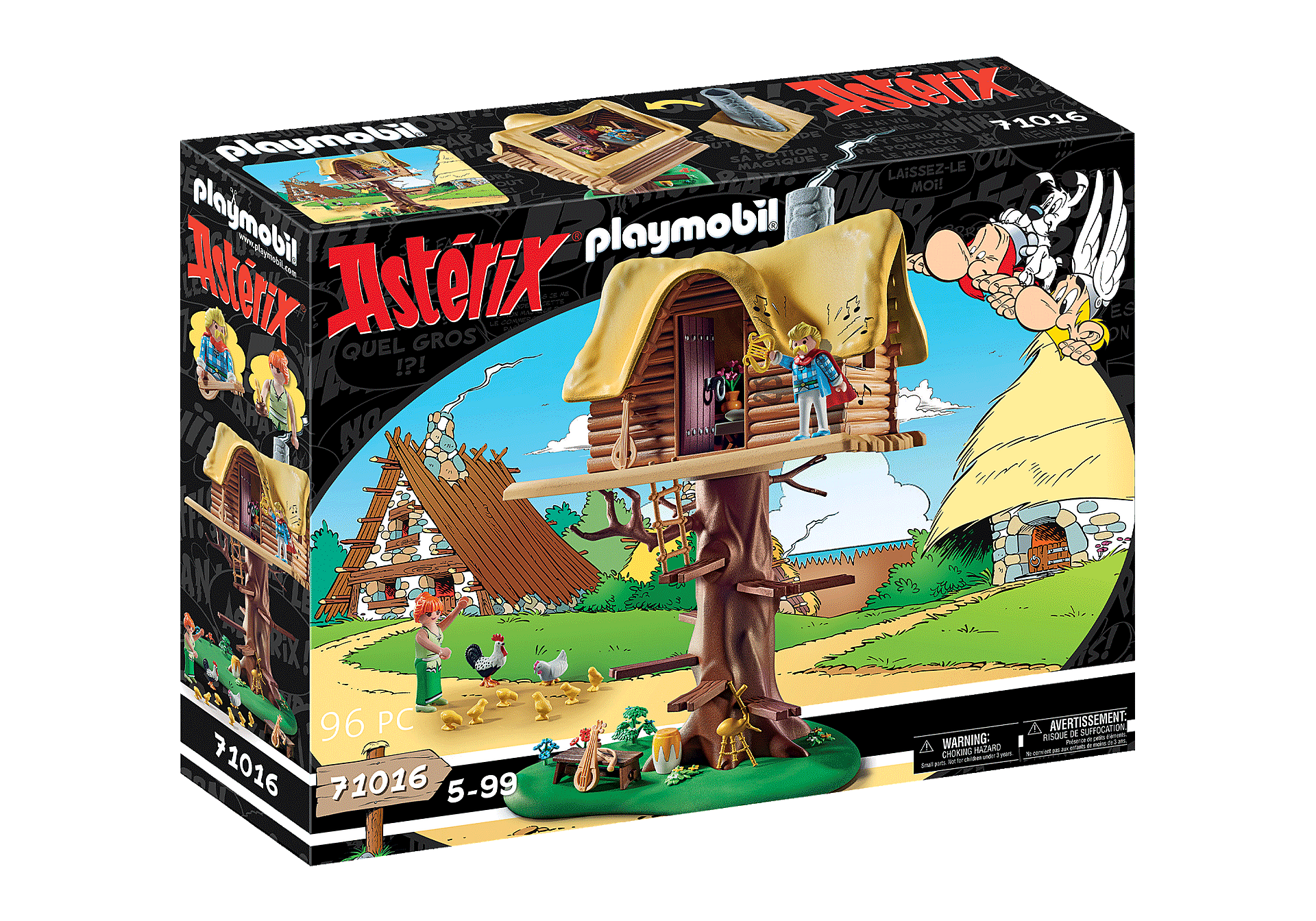 71016 Asterix: Cacofonix com casa da árvore zoom image2