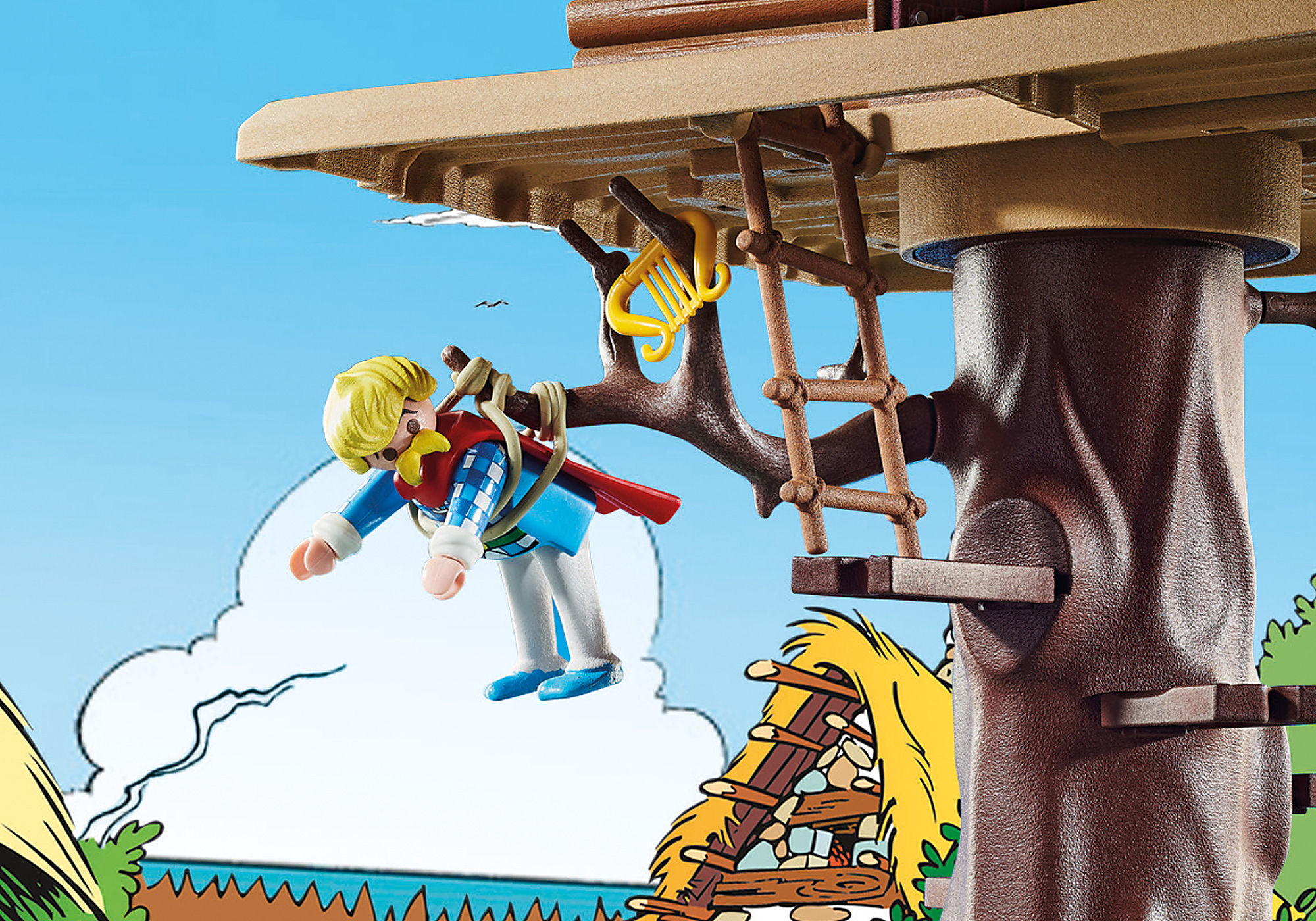 Playmobil collection Astérix et Obélix, la hutte d'Assurancetourix