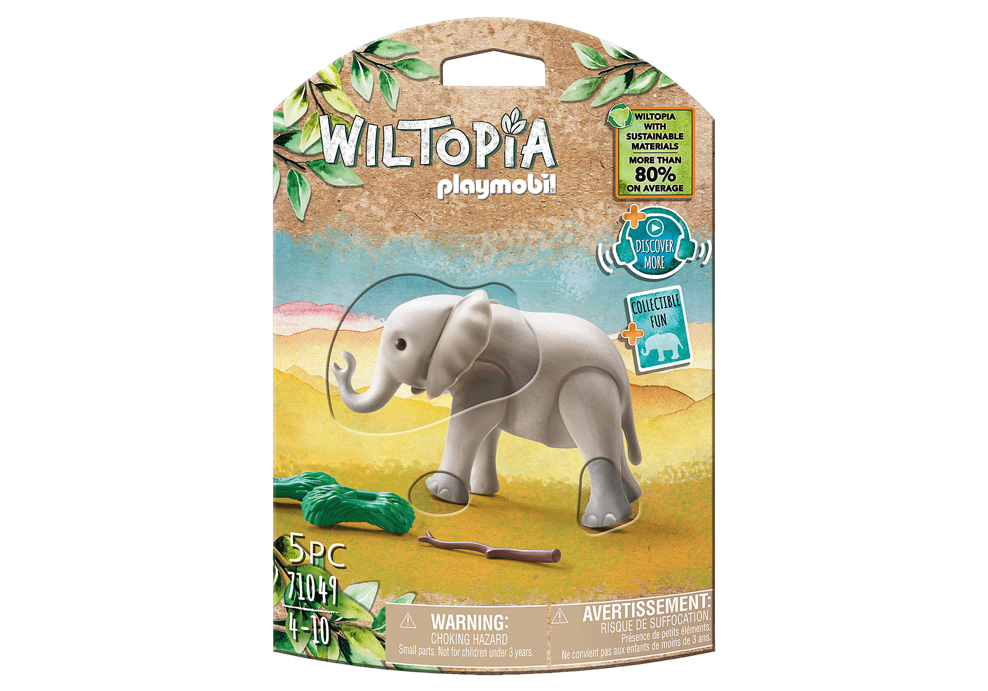 Revolutionair Sport knop Wiltopia - Baby olifant - 71049 | PLAYMOBIL®