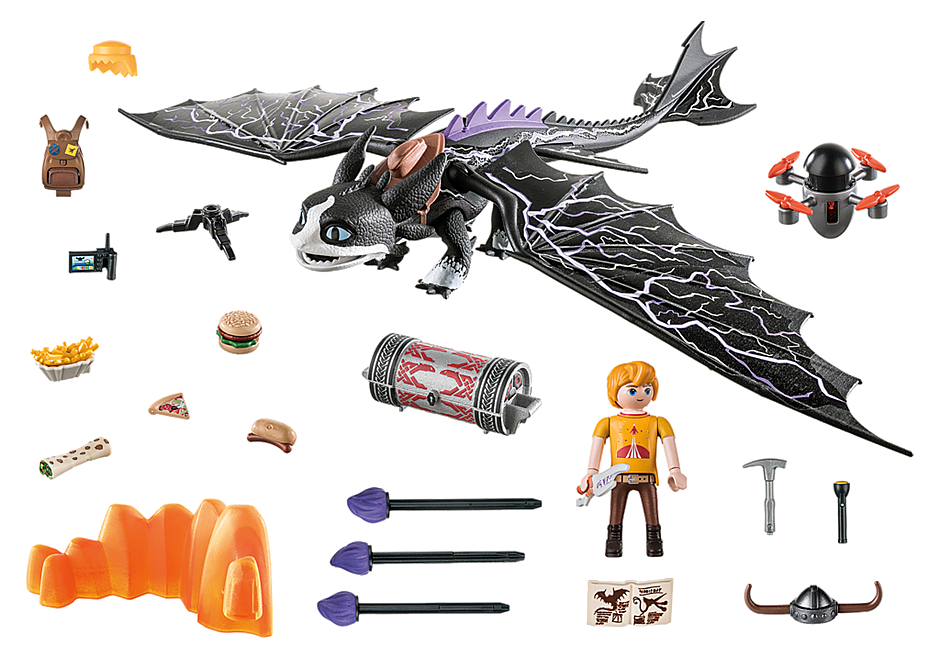 71081 Dragons: The Nine Realms - Thunder και Tom detail image 4