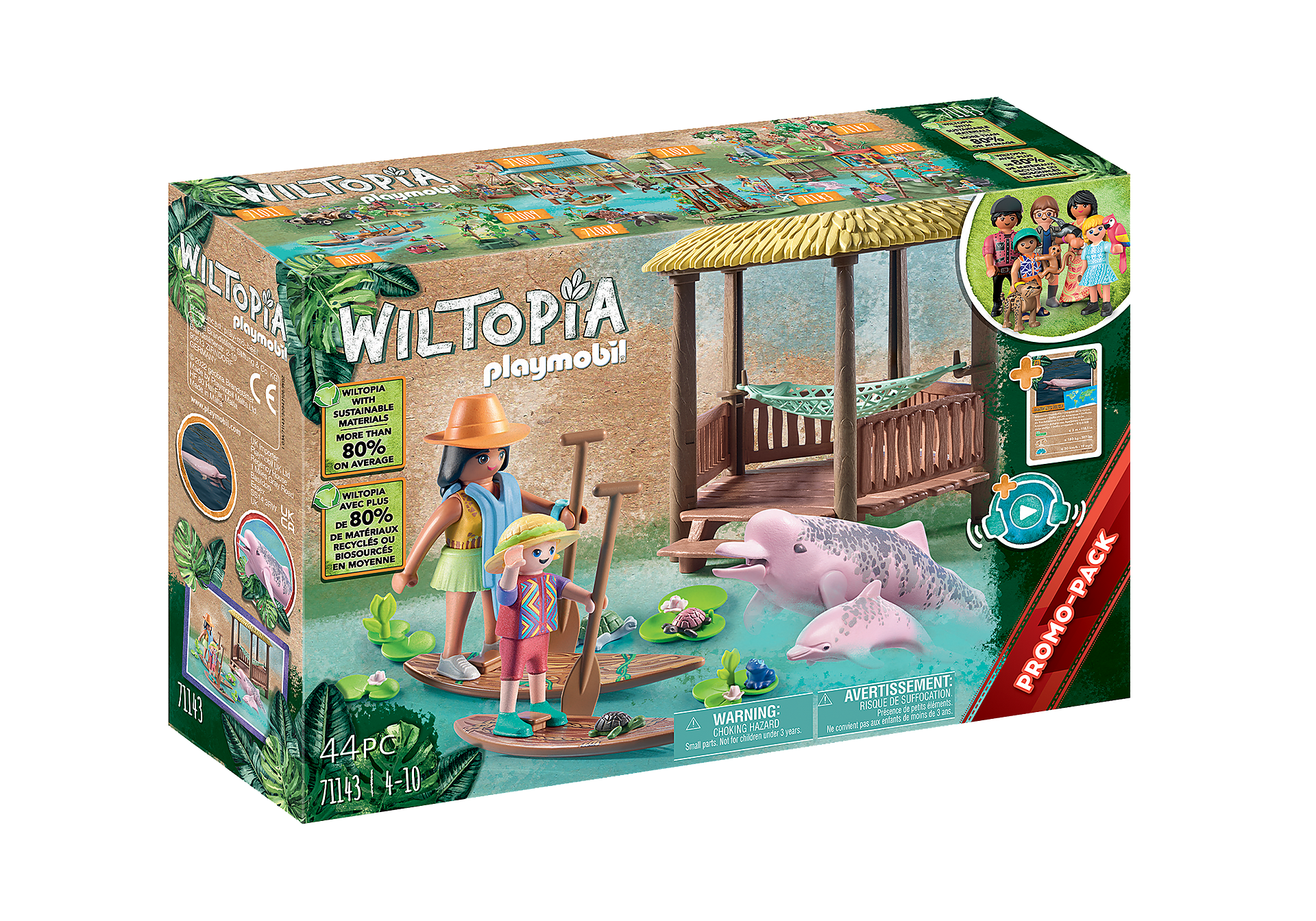 71143 Wiltopia - Paddles et dauphins roses zoom image2