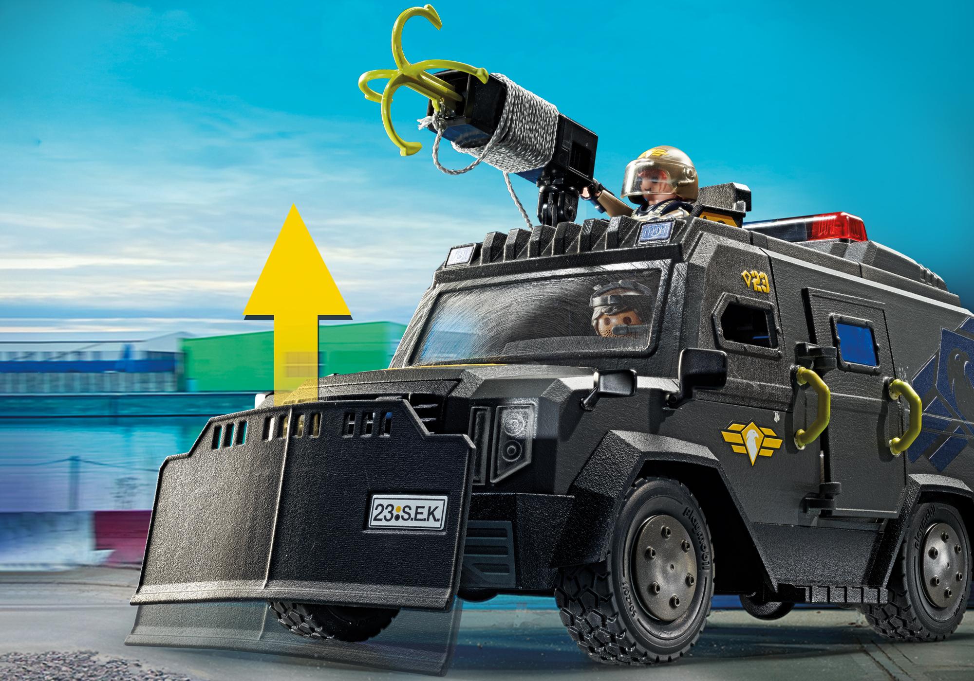 véhicule playmobil militaire