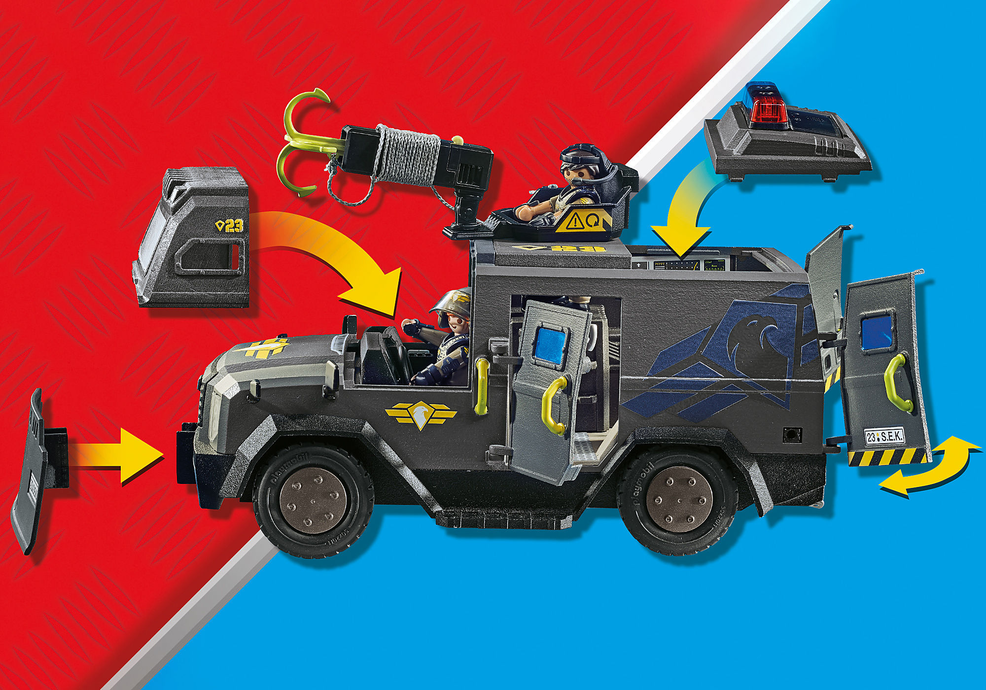 Bogholder mikro Adelaide SWAT-ATV - 71144 | PLAYMOBIL®