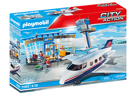 Flughafen mit Flugzeug und Tower 71153 PLAYMOBIL