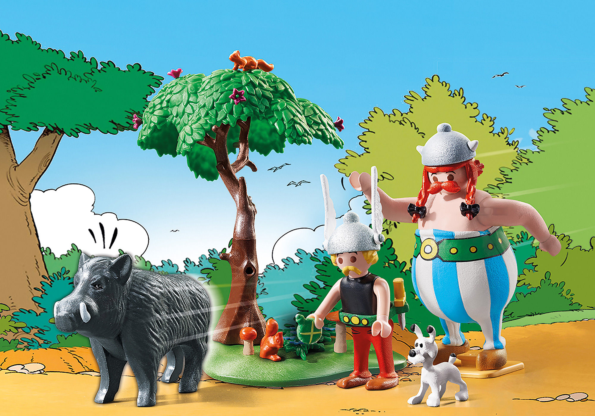 PLAYMOBIL: Asterix - Wild Boar Hunting (71160) for sale online