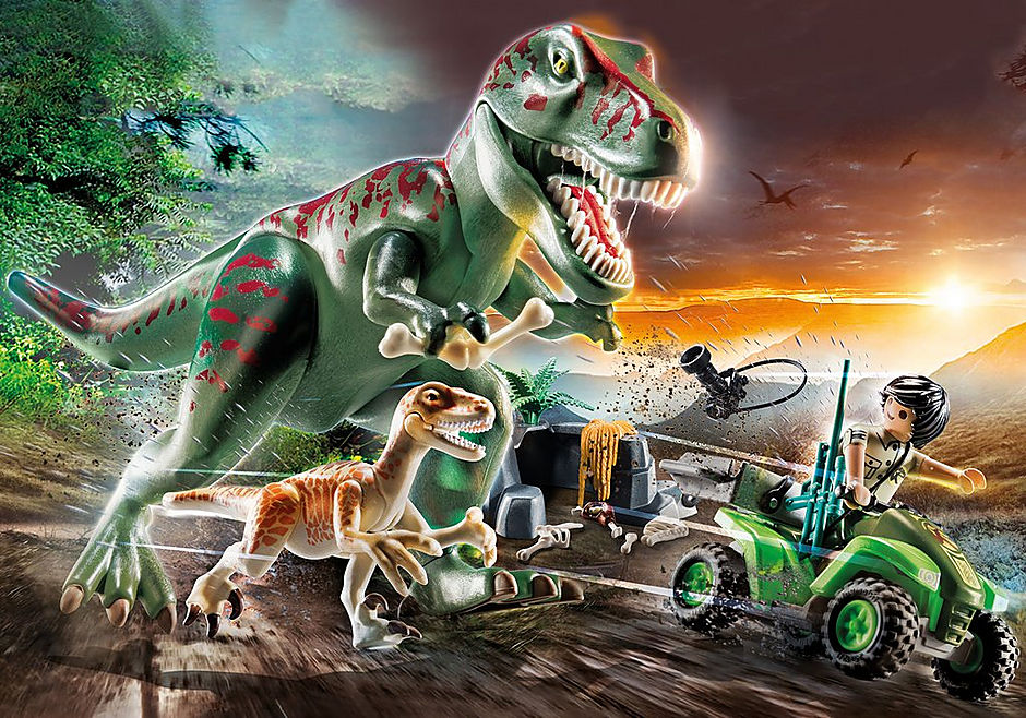 71183 Explorateur avec quad et dinosaures detail image 1