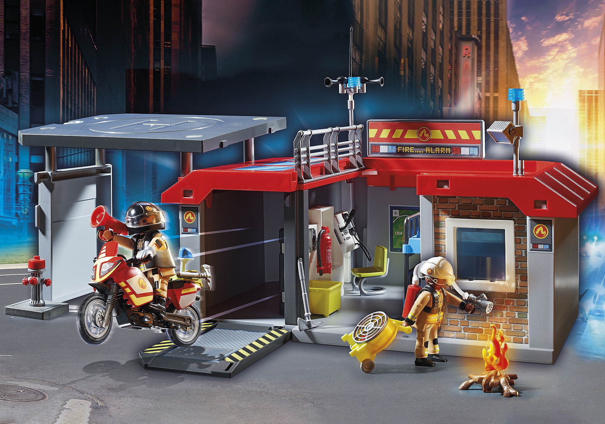 Take Along Fire Station 71193 PLAYMOBIL