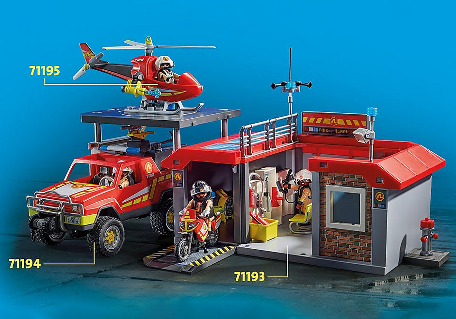71193 Caserne de pompiers transportable detail image 6