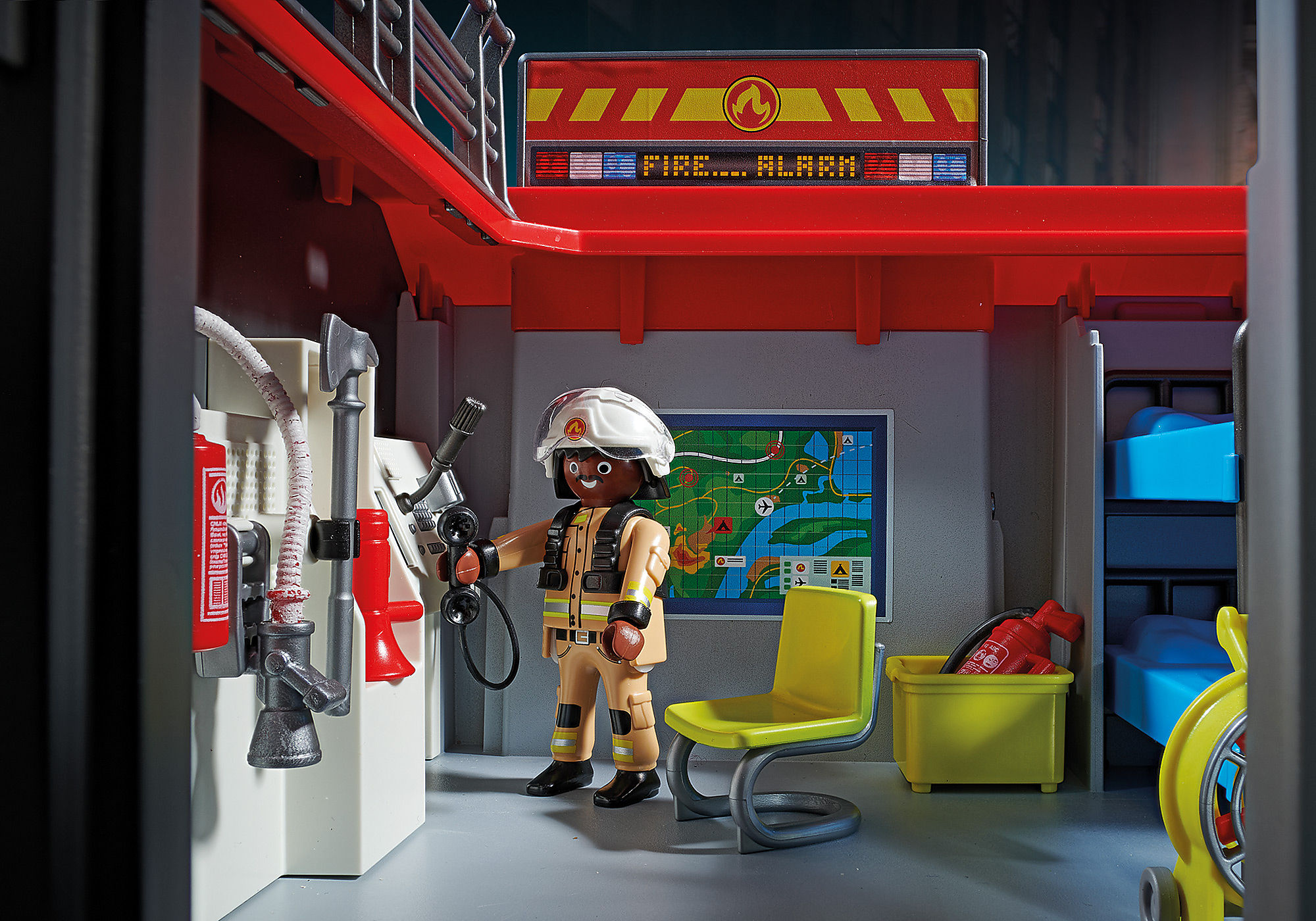 Playmobil 71193 caserne de pompiers transportable- city action