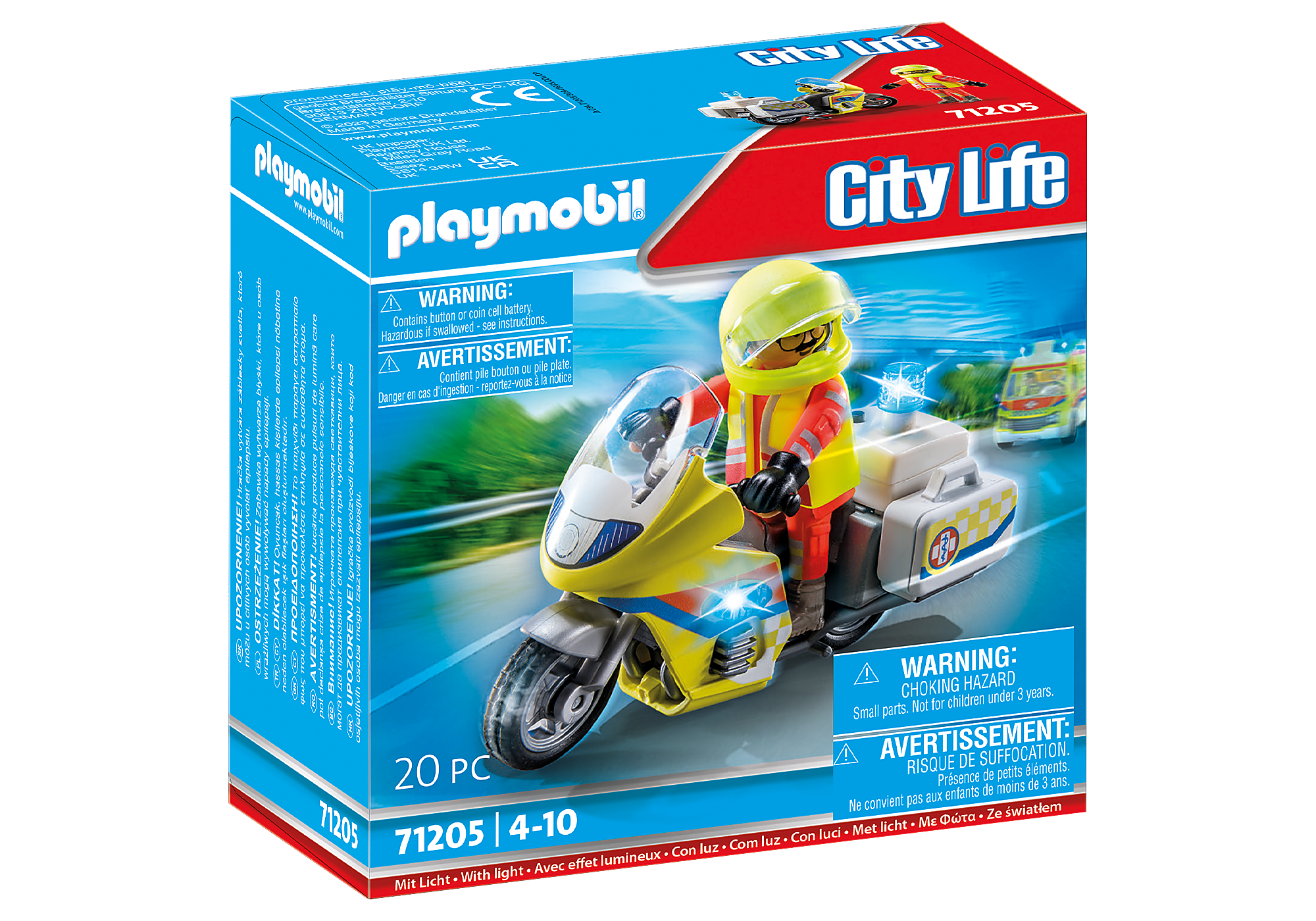 Moto de course Playmobil - Playmobil