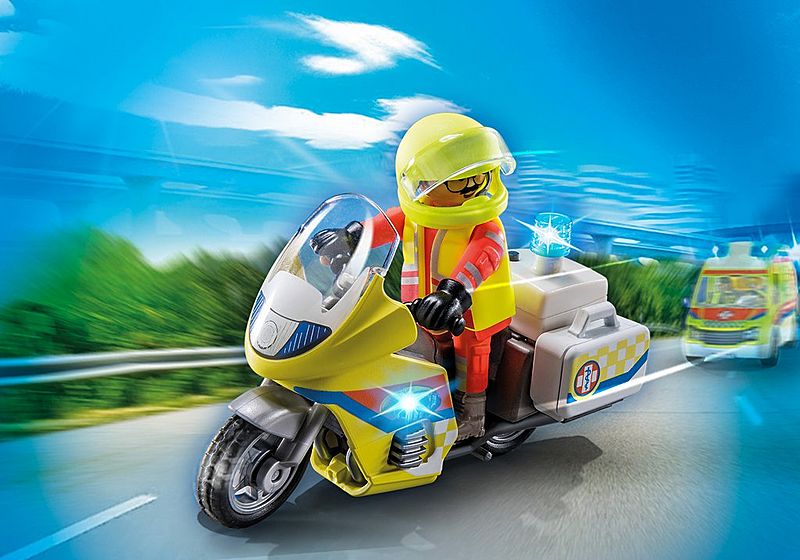 S 71205 - Rescue Motorcycle with Flashing Light C$ 32.99 -60% C$ 13.20